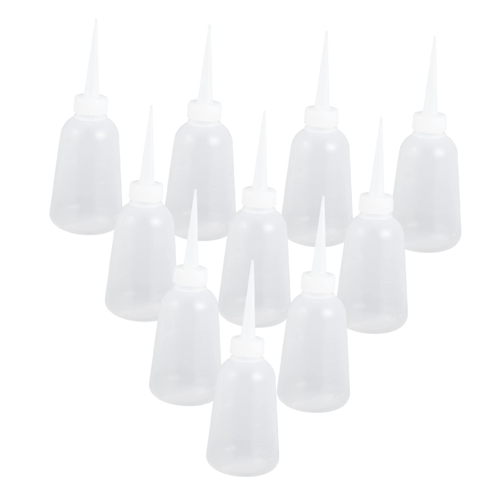 OUNONA 2 Sätze 2 Sets Spenderflasche Nachfüllbare Wasserflasche Auslaufsichere Pumpe Mini Quetschflasche Flüssigwasserflaschen Quetschflasche Mit Kleber 10 Stück * 2 Wiederverwendbar