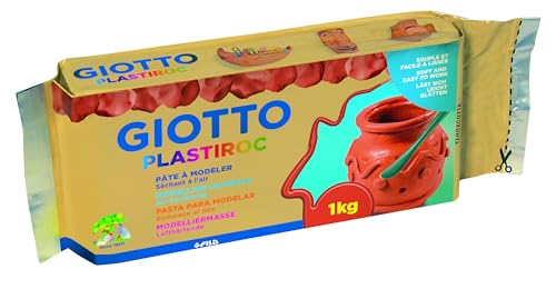 GIOTTO Plastiroc - Pain 1kg de pâte à modeler autodurcissante terracotta