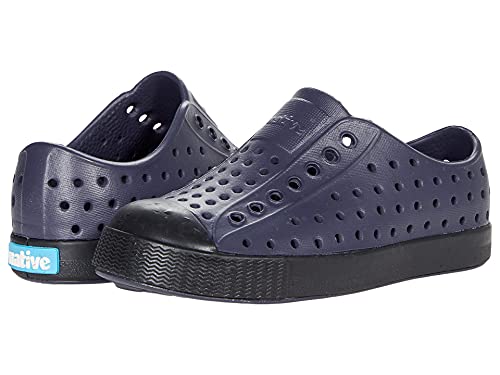Native Shoes Kids Unisex Jefferson Bloom Slip-On Sneakers (Toddler) Onyx/Ferrous Black/Jiffy Speckles 6 Toddler M