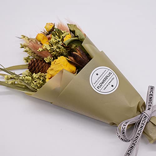 Ochine Natural Dried Flowers Bouquet, Mixed Rose Flower Bouquet, Artificial Flowers Box Set, Romantic Present For Valentine's Day, Mother's Day, Anniversary, Birthday, Christmas Decoration #TOP2
