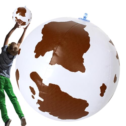 Beach Ball - Cow Print Fun Summer Toy - Beach Balls for Pool | for Summer Birthday Outdoor Activities Water Park Backyard