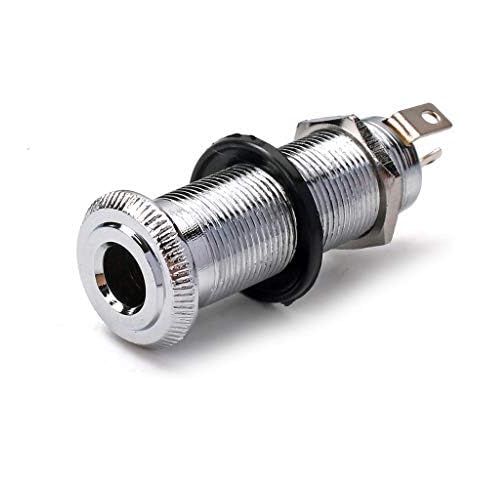 Conector de cilindro cromado para guitarra eléctrica Alnicov Cover