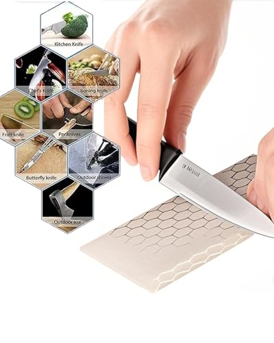 Image of Diamond Sharpening Stones, 400 Grit Honeycomb Surface, Durable Design, Ideal for Home and DIY Use,Sharpening Stone for Kitchen Knives, Outdoor Tools and Small Tools