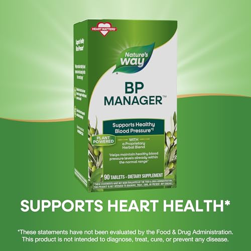 Nature's Way BP Manager, Blood Pressure & Heart Support, 90 Tablets - image 4