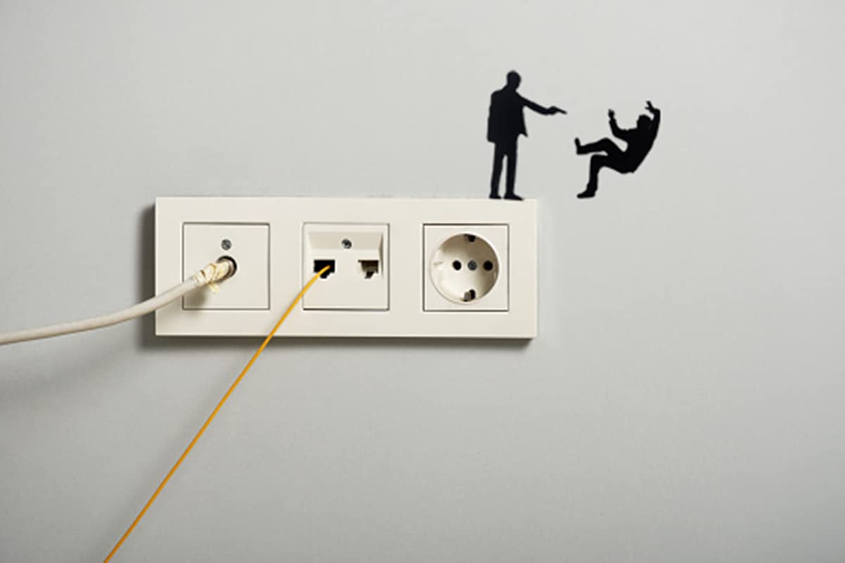 Çift Taraflı Kullanıma Uygun Vurulan Adam Duvar Sticker