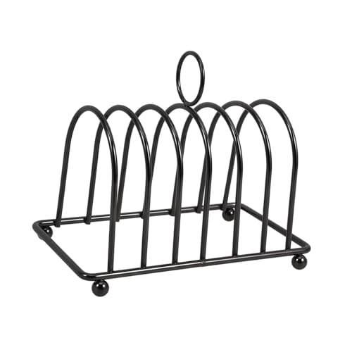 SOLUSTRE Stainless Steel Multi Functional Toast Rack Bread Display Stand for Kitchen Baking Supply and Home Accessory Elegant Cooling Rack for Toast Slices Magazines