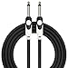 KIRLIN Cable LGI-201-10/BK 10-Feet Straight 1/4-Inch Plugs LightGear Instrument Cable with Black PVC Jacket