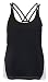 Soffe Women's Jrs Mesh Lace Spin It Tank, Black/White, Medium