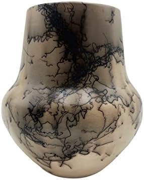 Navajo Native American Pottery Horse Hair Indian Home Decor Vase Vail Handmade Southwest