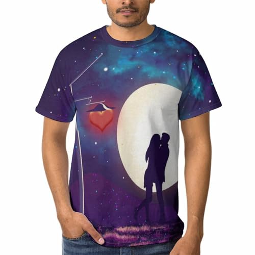 Chemise Tshirt Homme Amant Étoilé Coupe Ajustée Infroissable