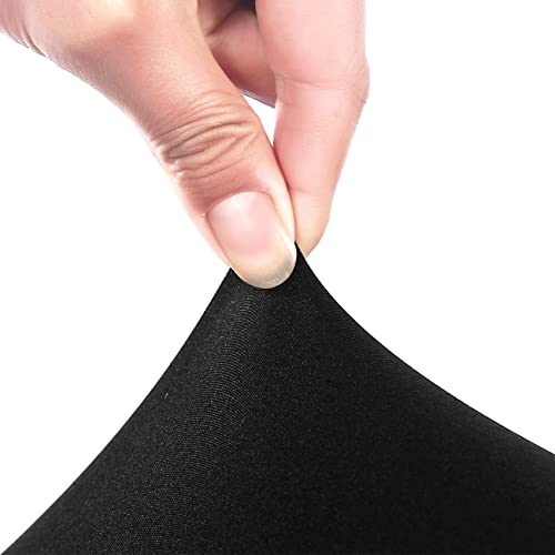 Image of Peomeise 8FT Spandex Table Cover Rectangular Stretch Spandex Tablecloth (Black,8FT)