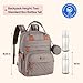 BabbleRoo Diaper Bag Backpack - Baby Essentials Travel Tote - Multi Function Water Resistant Diaper Bag, Travel Essentials Baby Bag with Changing Pad, Stroller Straps & Pacifier Case - Unisex, Khaki