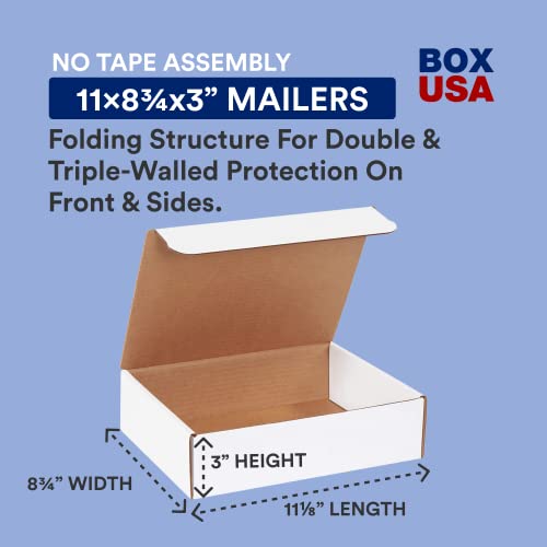 Box Usa Moving Boxes Medium 11.125"L X 8.75"W X 3"H, 50-Pack | Corrugated Cardboard Box For Packing, Shipping And Storage 11 1/8X8 3/4X3 #TOP1