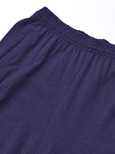 Image of Hanes Essentials Sweatpants, Men's Cotton Jersey Pants with Pockets, 33 inch, Navy, Large (Pack of 3)