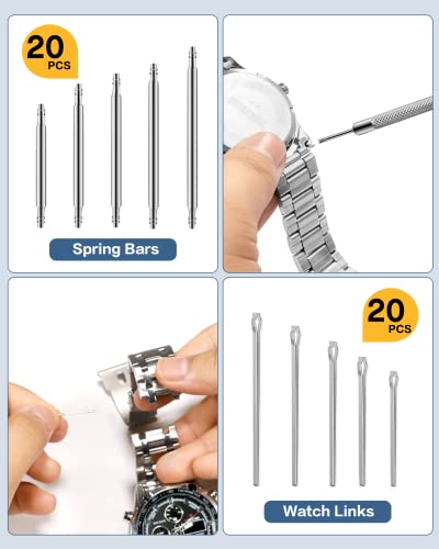 Vastar Watch Repair Kit Professional Spring Bar Tool Set, Watch Band Link Pin Tool Set With Carrying Case #TOP6