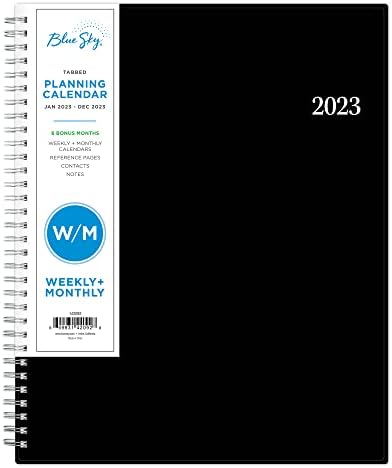 Blue Sky 2023 Weekly and Monthly Planner, January - December, 8.5" x 11", Flexible Cover, Wirebound, Enterprise (142092)