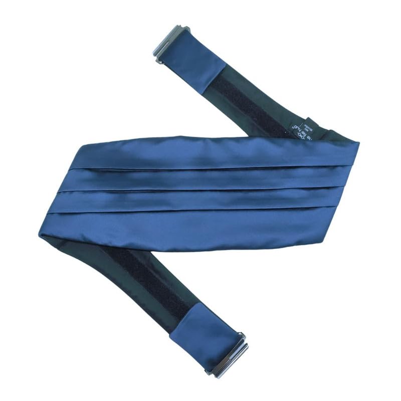 the tie hub Classic Multi-Color Satin Cummerbund For Men-picture-38