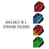 Harrows Fire Dart Flights | 5 x sets Darts Flights (15 Flights Total) I 100 Micron Dart Flights I Premium Extra Strong Made in UK I Professional Darts Accessories I Red Dart Flights - Image 4