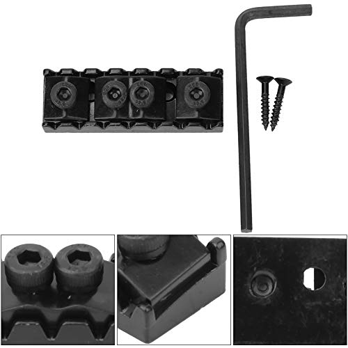 image for Dilwe Electric Guitar Locking Nut, Zinc Alloy Electric Guitar Musical 