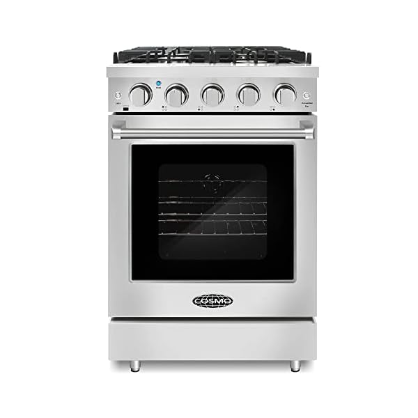 COSMO COSEPGR244 SlideIn Freestanding Gas Range with Sealed Burners