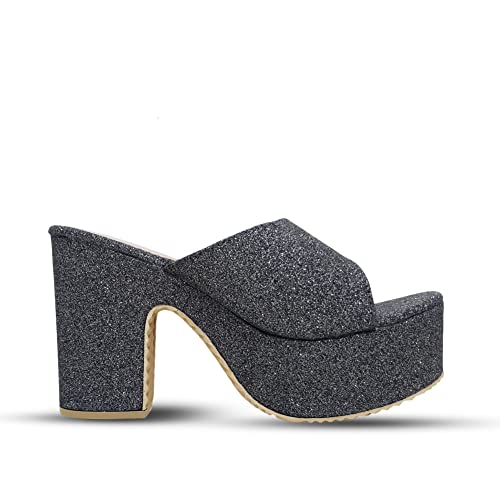 Image of Digni Sandal for Womens Chunky Heel Pump Sandals Party Wedding Strappy Sandals.