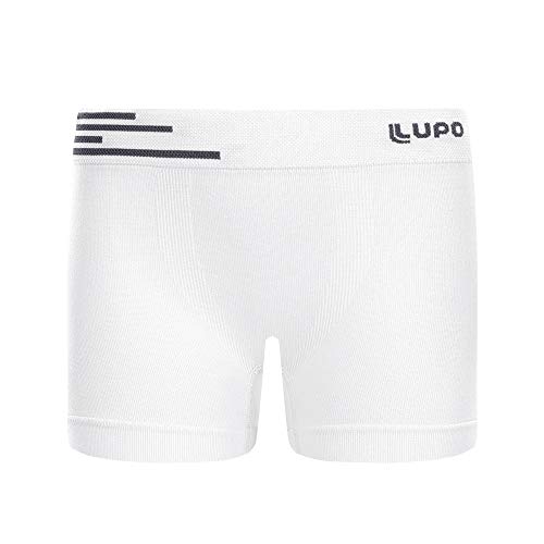 Cueca Boxer Infantil, Lupo, Branco, GG, Meninos