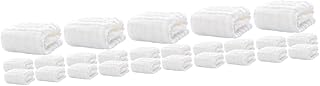 Totority 25 Peças Babador De Espuma De Algodão Panos De Rosto De Bebê Panos De Arrotar Registro Panos De Banho De Bebê Toalhas Para Bebês Recém-Nascidos Panos De Musselina Panos De Rosto