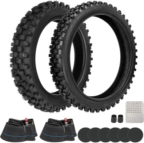 GREHUA 3.00-12 80/100-12 Rear 2.50-14 60/100-14 Front Tire Inner Tube for 90cc...