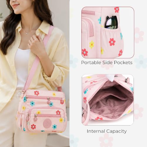 Image of MOCA Womens Nylon Crossbody Sling Bag for Women - Lightweight, Durable, Stylish Shoulder Bag for Teens, Women Office, Travel & Everyday Use