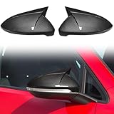 TOPUS Pair Side Mirror Cover Replacement for Volkswagen VW Golf MK7 MK7.5 GTI/GTD Hatchback 2015-2020 Car Reversing Exterior Rear View Mirror Housing 5G0857537 5G0857538 Carbon Fiber