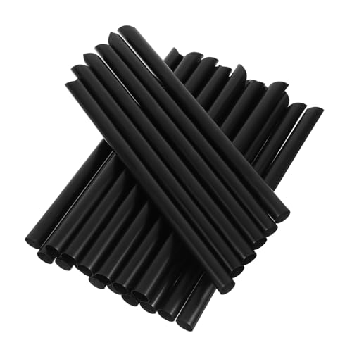 100 pitillos desechables negros 19 cm diámetro 11 mm miniatura 1