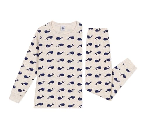 Pigiama in cotone con fantasia di balene bambino - 3