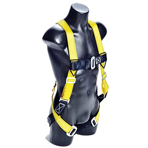 Image of Guardian Fall Protection 1704 Velocity Economy Harness HUV Pass Thru Chest and Tongue Buckle Legs, X-Large /XX-Large