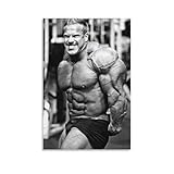Black White Gym Poster Bodybuilder Poster Jay Cutler Mr Olympia Poster for Room Aesthetic Posters 3 Canvas Painting Wall Art Poster for Bedroom Living Room Decor 08x12inch(20x30cm) Unframe-style