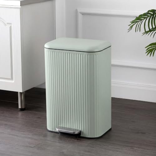 happimess Astra 49.9L(13.2갤런) 직사각형 스텝 쓰레기통, 피스타치오 젤라토 — 사진 2