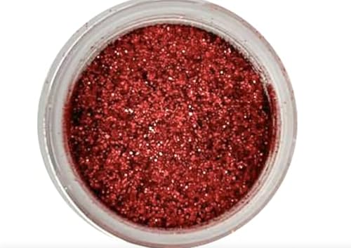 RUBY RED Luxury Cake Disco Diamond Dust, 6 grams for Cakes, Cupcakes, Cookies, Icing, Chocolate Wedding Party Baking Cupcake Cookie Ice Cream Decoration Supplies
