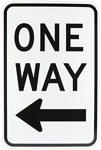 Traffic Sign Brady One Way R6-2L signalétique durable en aluminium résistant aux intempéries