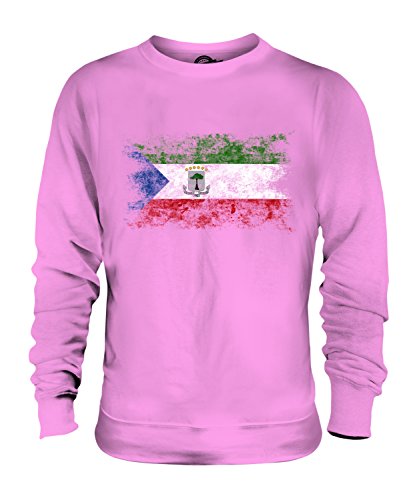 Sweat-Shirt Guinée Équatoriale Drapeau Délavé pour un look confortable au quotidien