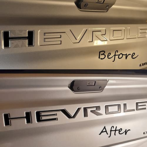 image for Auto safety Tailgate Insert Letters Compatible with Chevy Silverado 20