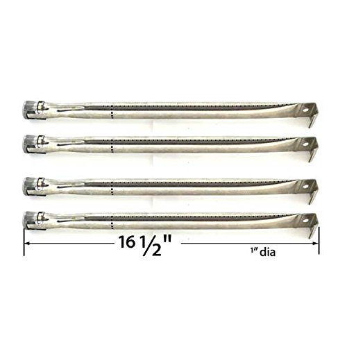Charmglow 810-6320-B, 810-7310-F, 810-7310-S, 810-7420-F Gas Grill Replacement Repair Kit Includes 4 Stainless Burner and 4 Stainless Heat Plate