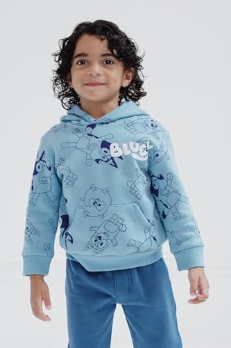 image for Bluey Bingo Pom Pom Toddler Boys Fleece Pullover Hoodie and Jogger Pan