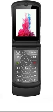 V3 4G LTE Flip Phone, Android 11 Go, Dual Screens 2.4 + 1.2, 2GB RAM 16GB Storage, USB-C, Removable Battery, Wi-Fi Bluetooth GPS, Simple Easy-Use Cell Phone for Seniors, Kids Travelers