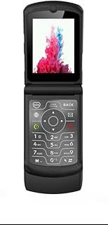 V3 4G LTE Flip Phone, Android 11 Go, Dual Screens (2.4” + 1.2”), 2GB RAM 16GB Storage, USB-C, Removable Battery, Wi-Fi Bluetooth GPS, Simple Easy-Use Cell Phone for Seniors, Kids Travelers