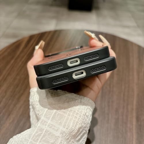 Étui iPhone 13 marron foncé idéal pour le bureau et voyage - 3