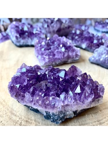Mini Drusa de Ametista Natural Bruta | Pedra de Proteção e Paz | Ideal para Meditação, Harmonização