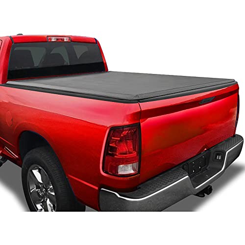 MaxMate Soft Tri-fold Truck Bed Tonneau Cover Compatible with 2009-2018 Dodge Ram 1500; 2019-2025 Classic | 5'7" (67") Bed | TCD371015