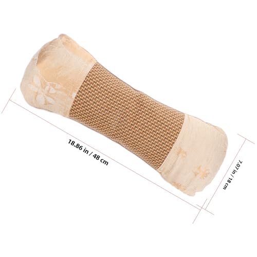 Oreiller ergonomique cervical roulé en armoise et coton d'été