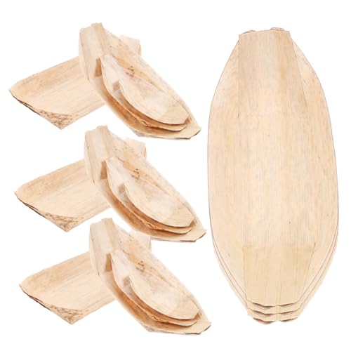 Platos desechables con forma de bote para sushi 40pcs