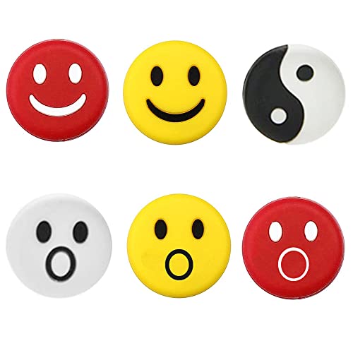 Pireunthera 6 Pcs Tennis Vibration Dampeners, Multicolour