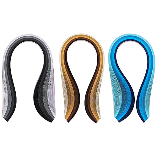VOANZO Quilling-Set mit 36 Farbverlauf, 900 Streifen, Länge 39 cm, Breite 5 mm, für Papierkisten, Quilling, Kunstkarten